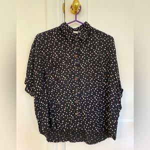 Simons twik boxy collard shirt